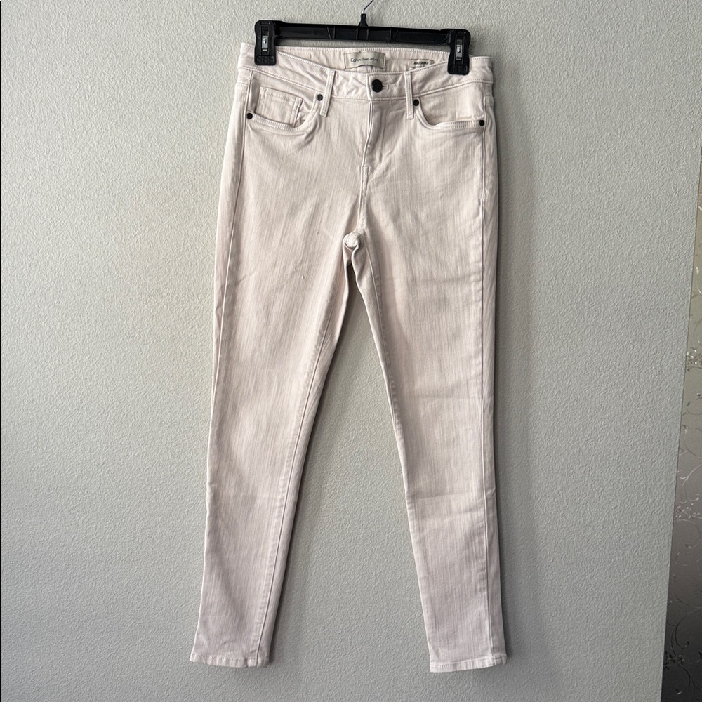 Calvin Klein Jeans Women's Light Cream Skinny Jeans